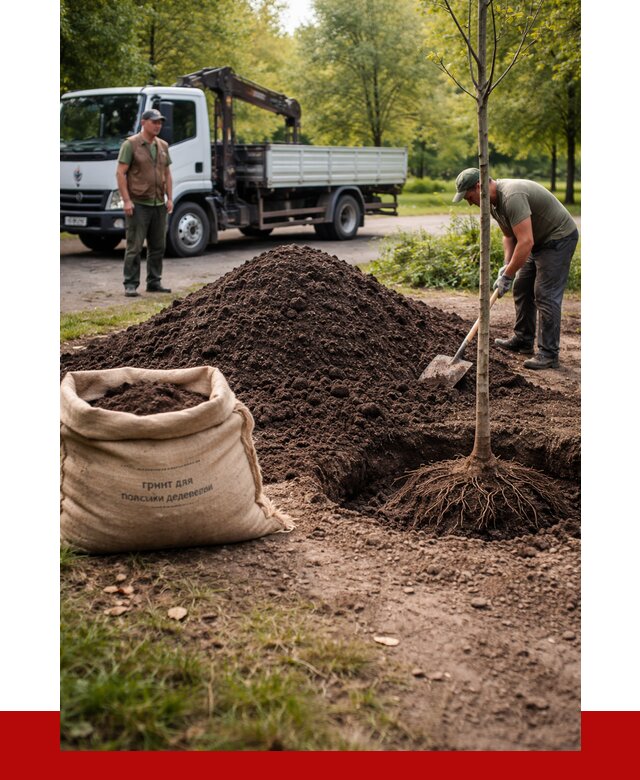 Грунт для посадки деревьев в Осинниках от 1230 р. | ПРОНЕРУДСнн