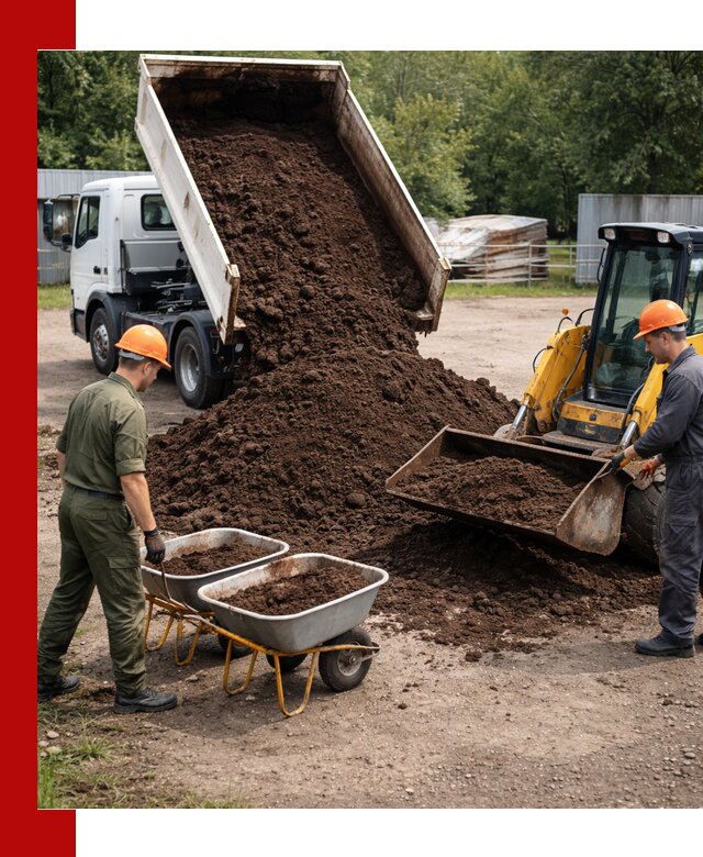 Доставка торфо-земляной смеси в Осинниках для огорода и ландшафта
