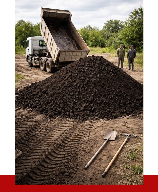 Купить чернозем навалом в Осинниках от 1230 р. за куб | ПРОНЕРУДСнн