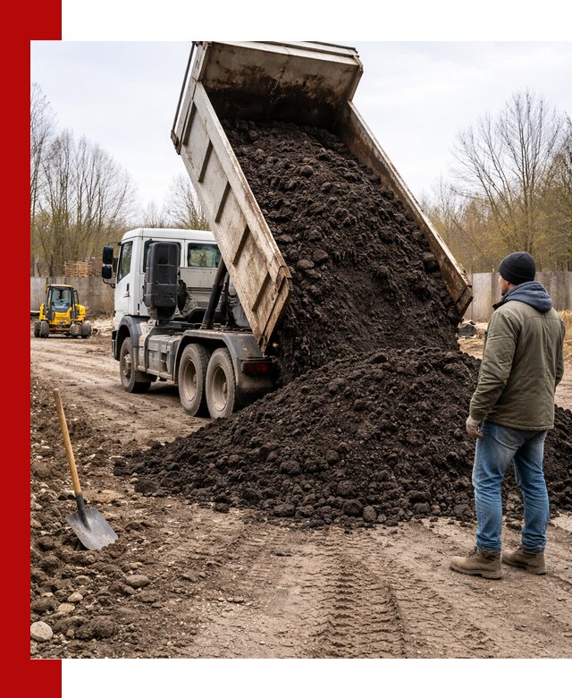 Доставка чернозема навалом в Осинниках быстро и выгодно