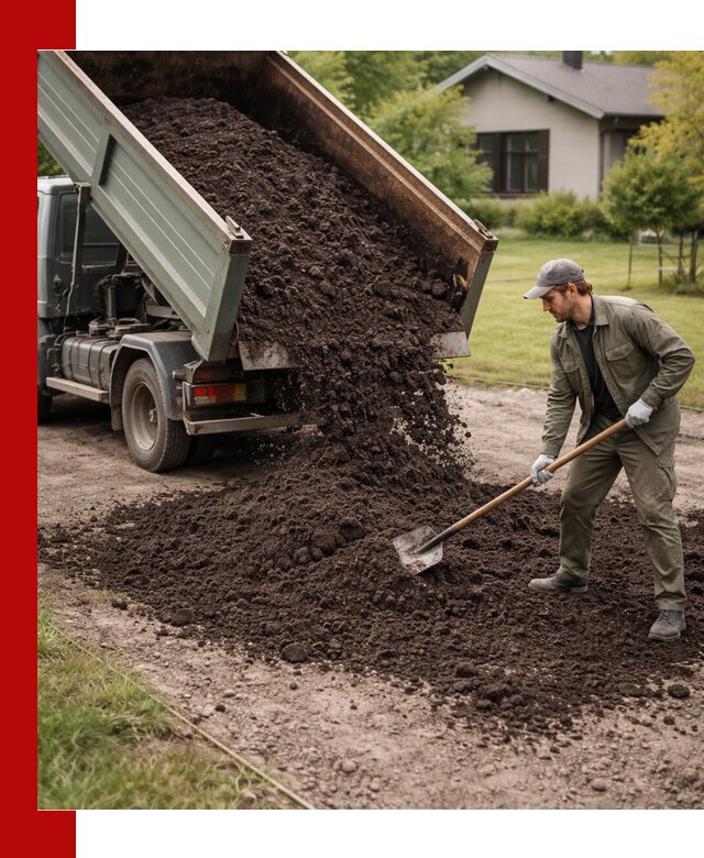 Чернозем для газона с доставкой в Осинниках быстро и качественно