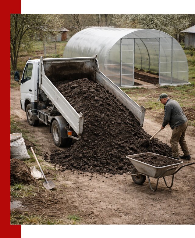 Чернозем для теплицы с доставкой в Осинниках