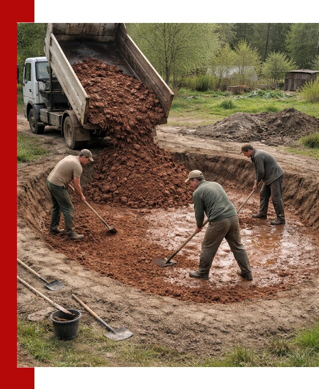 Купить качественную глину для пруда в Осинниках