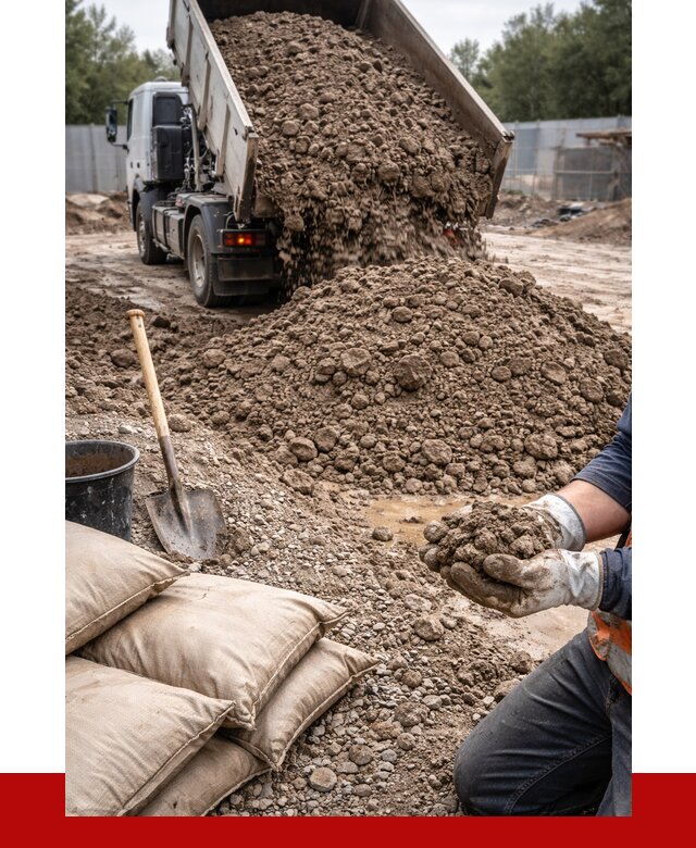 Купить глина для засыпки в Осинниках от 1230 р. за куб | ПРОНЕРУДСнн