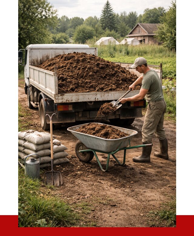 Купить коровий навоз с доставкой в Осинниках от 1845 р. | ПРОНЕРУДСнн