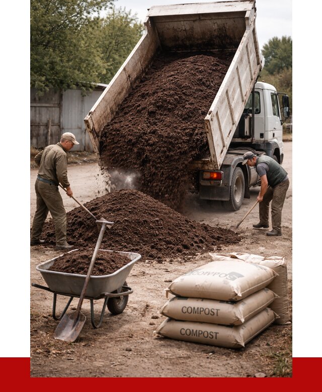 Купить компост в Осинниках от 4305 р. за куб с доставкой | ПРОНЕРУДСнн