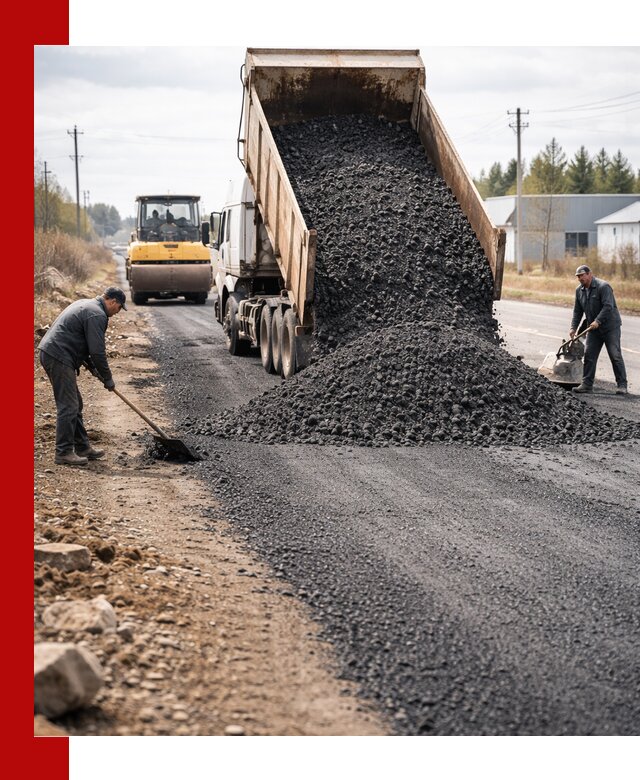 Асфальтовая крошка для дорог в Осинниках — поставка и доставка