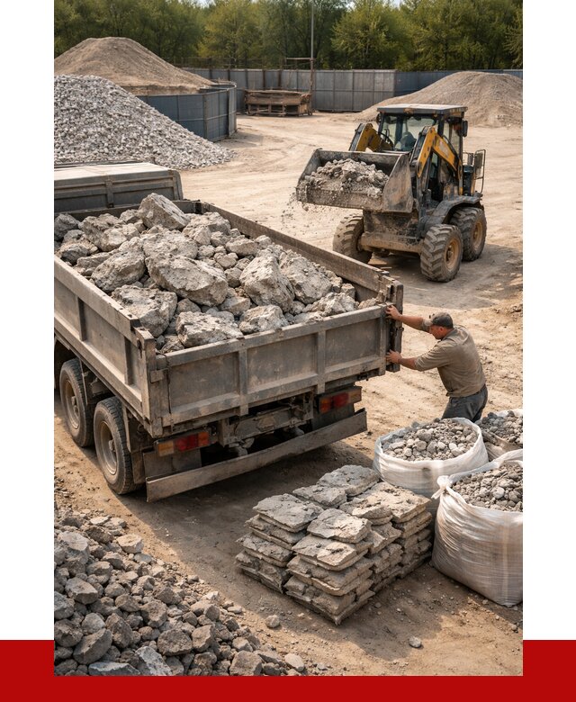 Купить бой бетона с доставкой в Осинниках от 4920 р. | ПРОНЕРУДСнн