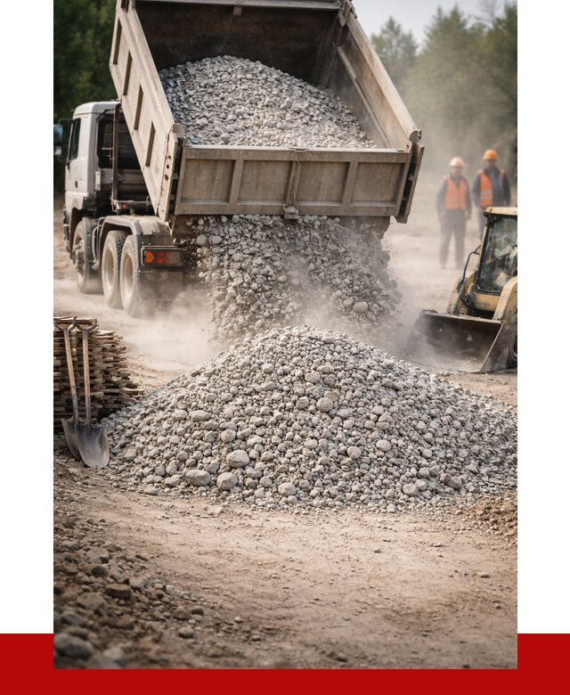 Купить дробленый бетон в Осинниках от 1743 р./куб | ПРОНЕРУДСнн