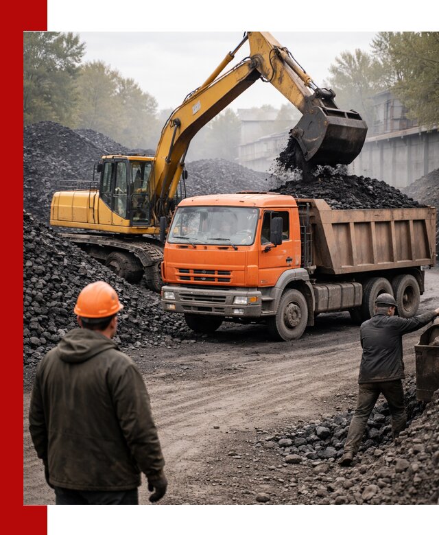 Доставка угля автотранспортом в Осинниках быстро и выгодно