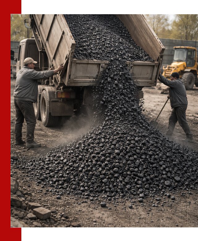 Доставка угля семечка самосвалами в Осинниках