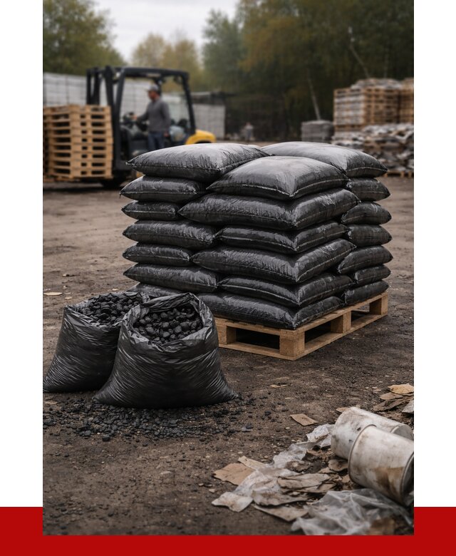 Купить уголь в мешках с доставкой в Осинниках от 7688 р. | ПРОНЕРУДСнн