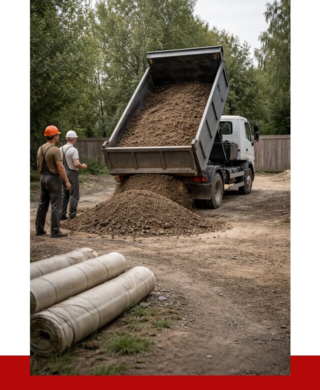 Доставка сыпучих материалов самосвалом в Осинники от 4305 р. | ПРОНЕРУДСнн