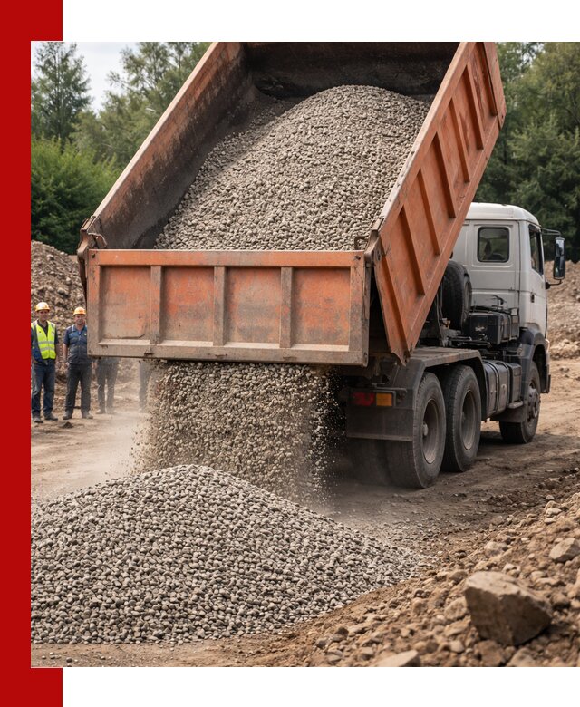 Доставка сыпучих материалов самосвалом в Осинниках быстро и надежно