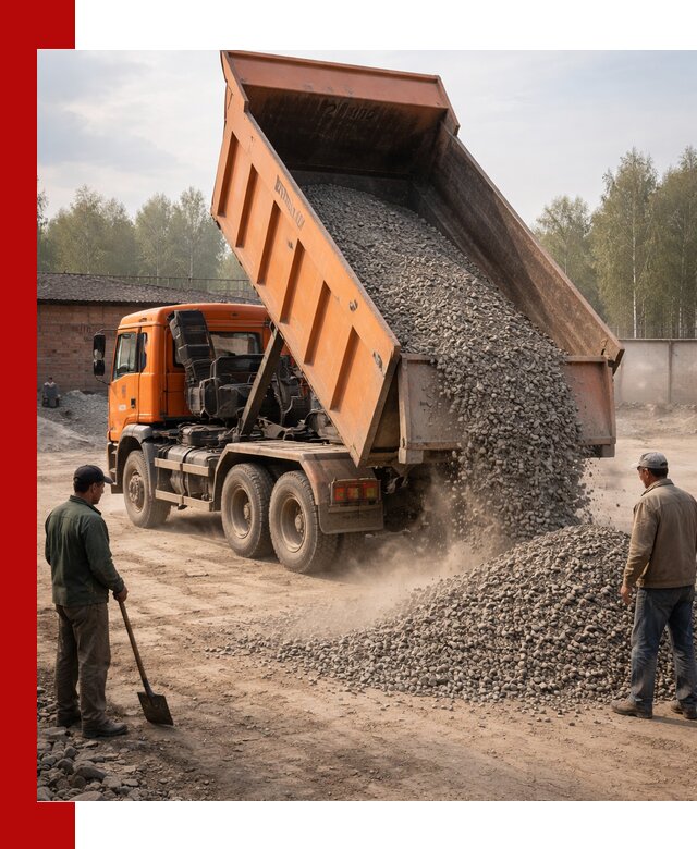 Доставка самосвалом 20 м3 в Осинниках быстро и надежно