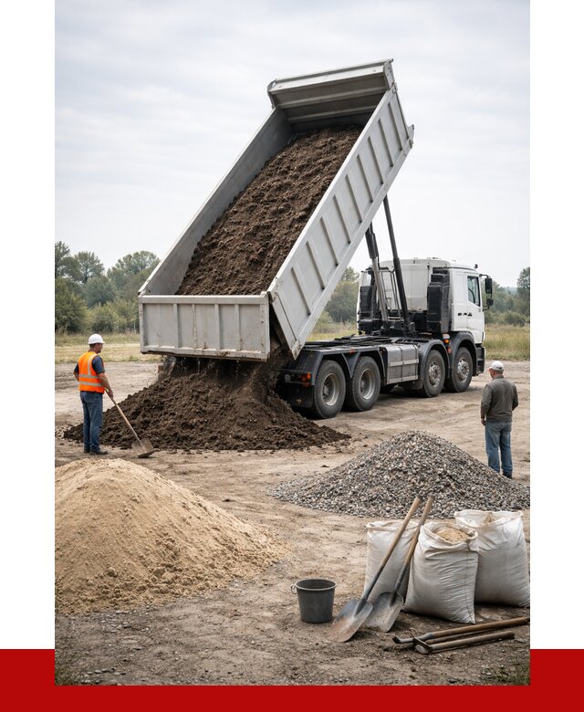 Доставка самосвалом 30 кубов в Осинниках от 8713 р. | ПРОНЕРУДСнн