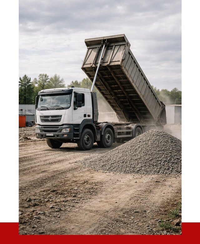 Доставка самосвалом 40 кубов в Осинниках от 9226 р. | ПРОНЕРУДСнн