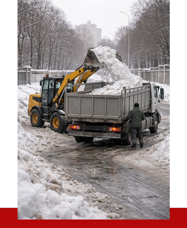 Вывоз снега с погрузкой в Осинниках от 3588 р. ПРОНЕРУДСнн