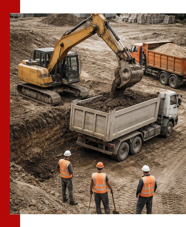 Разработка грунта для строительства и благоустройства в Осинниках