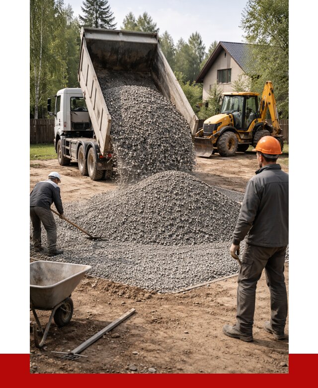 Отсыпка участка щебнем в Осинниках от 6663 р. ПРОНЕРУДСнн