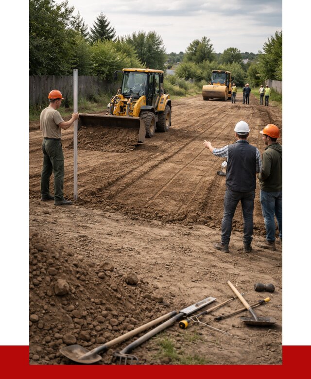 Планировка участка грунтом в Осинниках от 4613 р ПРОНЕРУДСнн