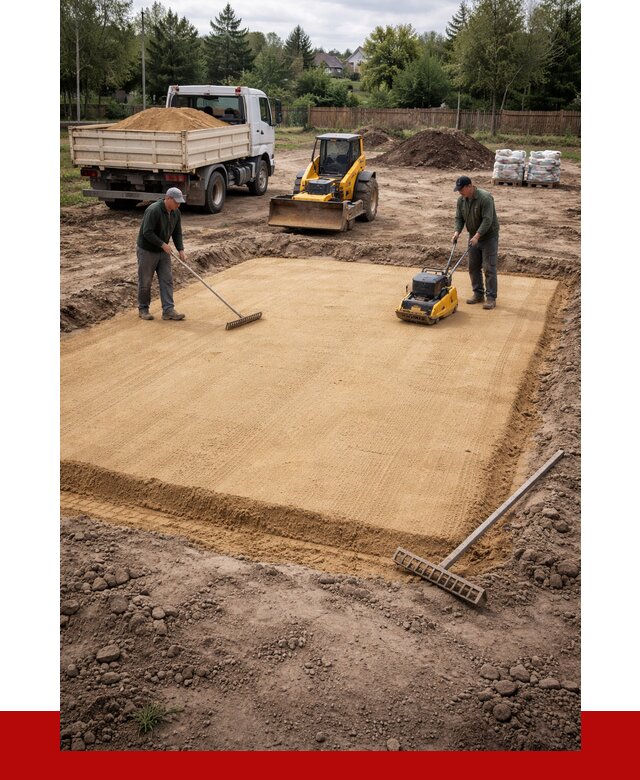 Устройство песчаной подушки в Осинниках от 4613 р. ПРОНЕРУДСнн