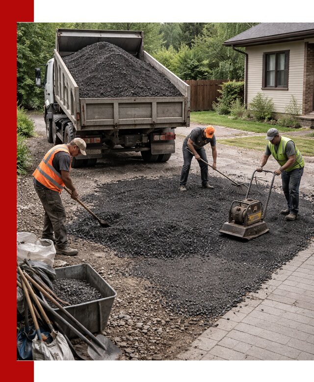 Асфальтовая крошка для двора с доставкой в Осинниках